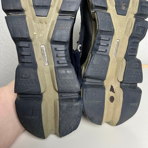 On Running Cloudwander Waterproof Navy Blue Trail Shoes Men's Size 11 - Picture 12 of 13